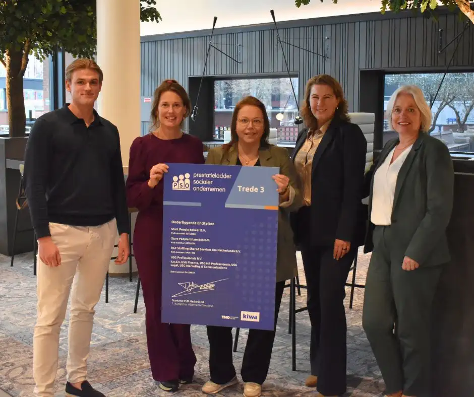 USG MarCom is PSO-gecertificeerd: samen bouwen aan een inclusieve arbeidsmarkt